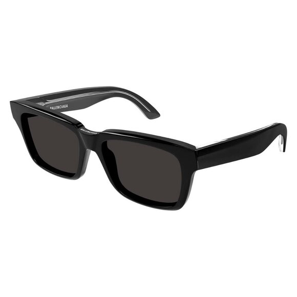New Authentic  BALENCIAGA Everyday Black Square BB0346S 001 Sunglasses Women - Picture 1 of 4